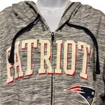 NFL Team Apparel  Women’s New England Patriots Zip Up Hoodie Sweatshirt XL Photo 1