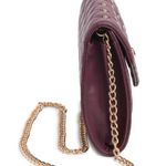Badgley Mischka Plum Diamond Quilt Convertible Envelope Crossbody Bag $129 NEW Photo 3