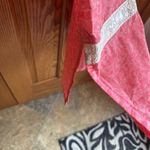 Beechtree Embroidered Shirt Kurta Size 12 Pink White Pearl Buttons Photo 4