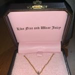 Juicy Couture Retro Pam & Gela N-Peace Sign Wish Necklace with Silver Crystals Photo 2