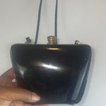 Vintage Tortoise Brown Black Mini Crossbody Handbag Photo 0