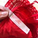 Colsie NWT Women's Red Gingham Woven Bandeau Bralette Size XS Photo 4