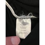 Love NY LA Top Womens Large Black Long Sleeve V Neck Lace Up Eyelet Ruched Shirt Photo 5