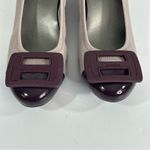 Hogan Taupe and Brown Mid Height Block Heel Pumps Size 36.5 or US 6.5 Photo 2