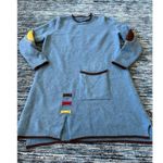 Vintage sweater tunic dress stretchy fit size M Blue Size M Photo 3
