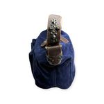 Limited Edition: Tylie ᪣ Y2K Utility Suede Hobo Bag ᪣ Pyramid Stud Strap ᪣ Blue Photo 3