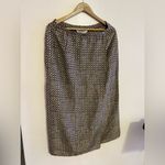 Melrose and Market Melrose Floral Collectible Maxi Skirt 100% Silk stamp Two Buttons Vintage brown Photo 14