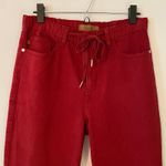 Judy Blue  Garment Dyed Red Stretch Waist Straight Leg Joggers Women size 9 / 29 Photo 2