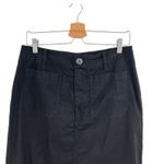 Anthropologie  Maeve The Colette Linen‎ Blend Maxi Skirt Black Size Medium Photo 3