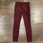 Loft Burgundy Sateen Legging - Size 0 Photo 3
