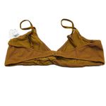 Good American  Crinkle Always Fit Twist Bikini Top Textured Bronze Brown 6 US 3XL Photo 4