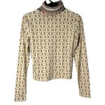 Urban Outfitters BDG Ivory All Over Print Turtleneck ON1371663 Size Small Photo 8
