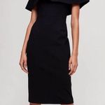 Stylestalker Aritzia Babaton Ruslan Off the Shoulder Bodycon Black Midi Dress Sz 00 Photo 0