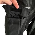 Solid Basics Black Elastic Waist Lightweight Windbreaker Athletic Pants Size XL Photo 5