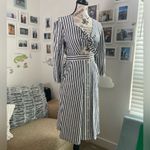 Madewell Shimmer Strip Cutout Midi Dress Photo 3