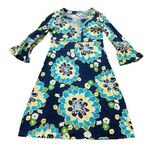 Lilly Pulitzer  Twyla Mod Floral Print Dress Bell Sleeves Bold Size Small Women's Photo 0