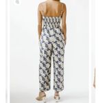 Storia  100% Cotton Wide Leg‎ Tropical Leaf Print Jumpsuit Size Small Photo 1