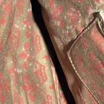 Gianni Bini Tote Handbag Large Double Handle Shiny Bronze Brown Fleur De Read De Orange Photo 14