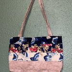 Vintage Quilted butterfly tote bag purse Photo 0