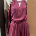 Knox Rose  pink cold shoulder romper Photo 1