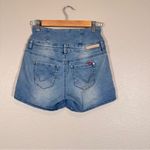 Vintage Y2K Only Jeans High Rise Button Fly Extra Short Jean Shorts Womens 27 Blue Photo 5