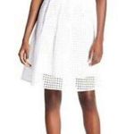 Three Dots NWT  White Eyelet Pleated A-line Skirt Sz M Photo 1