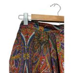 Lands' End Paisley Maxi Skirt Colorful Print High Waist Long Skirt Bohemian Style size 10 Photo 1