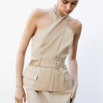 ZARA  crossover belted midi dress  Photo 7