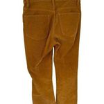 J Crew Womens Corduroy Ankle Straight Pant Size 26 Mustard Yellow Brown Stretch Photo 2