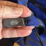 Henri Bendel 100% Silk Scarf. Multi Color Ranging Royal Blue/Navy to Brown Photo 6