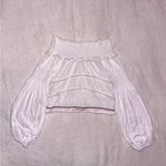 Womens Pitūsa White Off The Shoulder Top size Petite (Adult XS) Photo 5