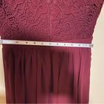 Lulu’s Wine Lace and Chiffon Mini Dress Size XS Photo 4