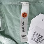 NWT Axis Apparel Tie Front‎ mother of pearl Button Camisole Green Large tank top Photo 5