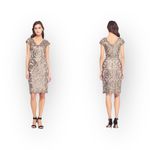 Tadashi Shoji new  𒀭 Paillette Embroidery Lace Cocktail Dress 𒀭Smoke Pearl 𒀭2 Photo 1