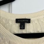 Talbots Cream Cowl Neck Sweater with Soft Knit Texture Photo 1