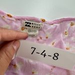 Billabong Dress Womens Small Pink Lady Daisy Wrap Mini Spring Romance Photo 7