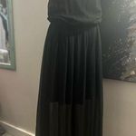 J for Justify Black lace back sheer dress and statement necklace Photo 0