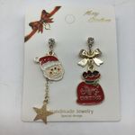 New Christmas SantaClaus gift bag fashion earrings Red Photo 11