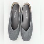 Vivaia square toe V cut Margot flats Rich grey 39 US 8 Gray Photo 3