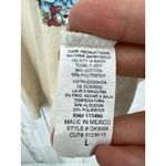 Quiksilver Quicklsilver LARGE Womens Cream Tee Shirt T-Shirt Tiger Doll Print Short Sleeve Photo 6