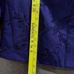 Justin Taylor Vintage 2 Piece Skirt and Blazer Suit Purple Embellished Size 10 Photo 3