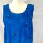 Sag Harbor Vintage  90s cobalt blue and purple floral maxi dress size 12 Photo 1