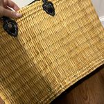 MISA Los Angeles  Tan & Black Jane Large Box Bag Photo 6