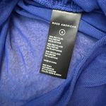 Good American  Sheer Mesh Ruched Maxi Skirt‎ Womens Size S Blue Photo 5