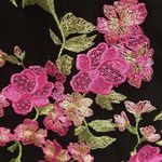 💕MARCHESA NOTTE💕 Sleeveless Embroidered Cocktail Dress ~ Black Floral Print 8 Photo 14