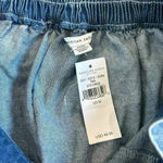 American Eagle NWT  Deni Blue Tiered Flared Cotton Mini Skirt Size M Photo 2