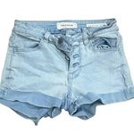 PacSun Girl's High Waisted Denim Shortie Shorts Blue Size 23 Photo 1