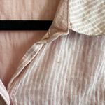 Cloth & Stone  Striped Button Up Short Sleeve Lightweight Minimalist Small Photo 2