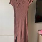 TJ Maxx Tan short sleeve midi sweater dress Photo 0