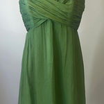 Olive Green formal party Dress size 10 like new Photo 0